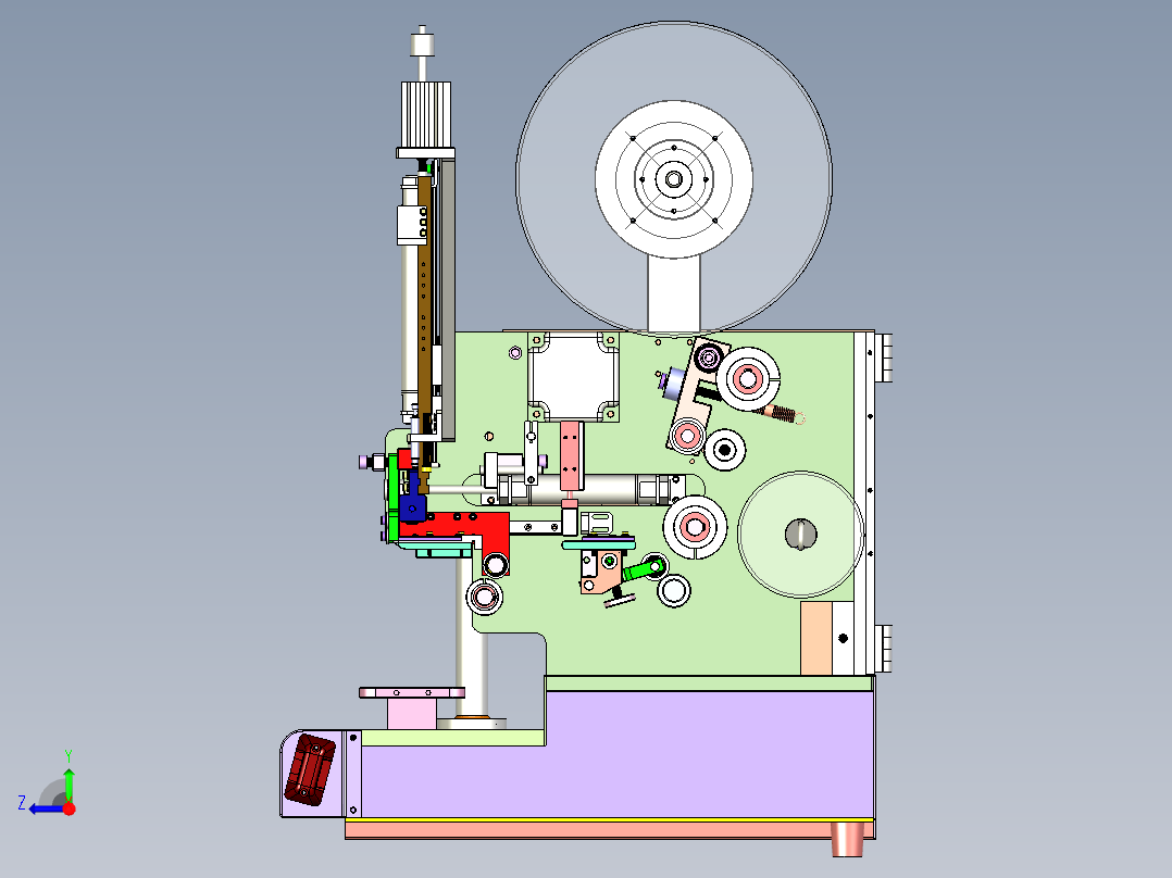 桌上型贴标机(成熟量产)右视图