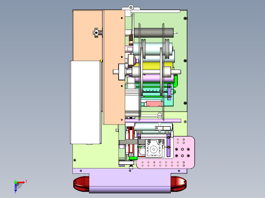 桌上型贴标机(成熟量产)俯视图