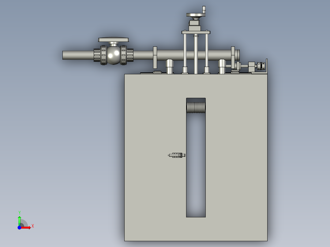喷淋单元前视图