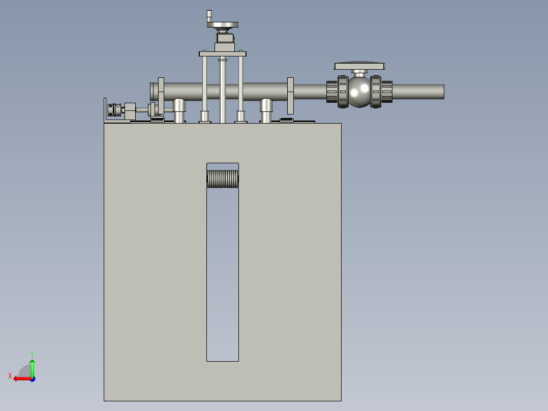 喷淋单元后视图
