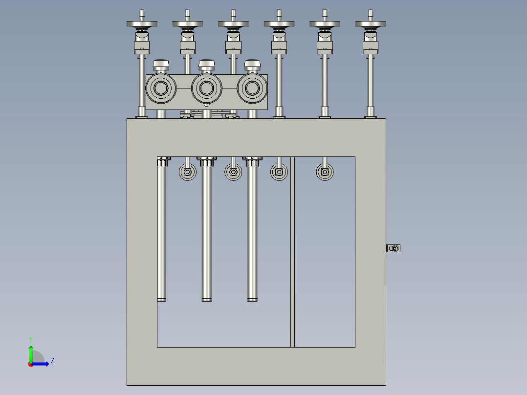 喷淋单元左视图