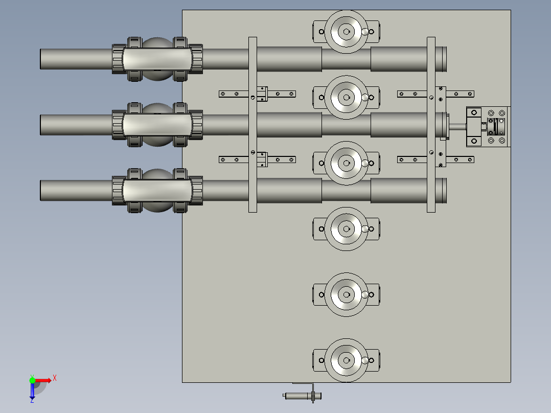 喷淋单元俯视图