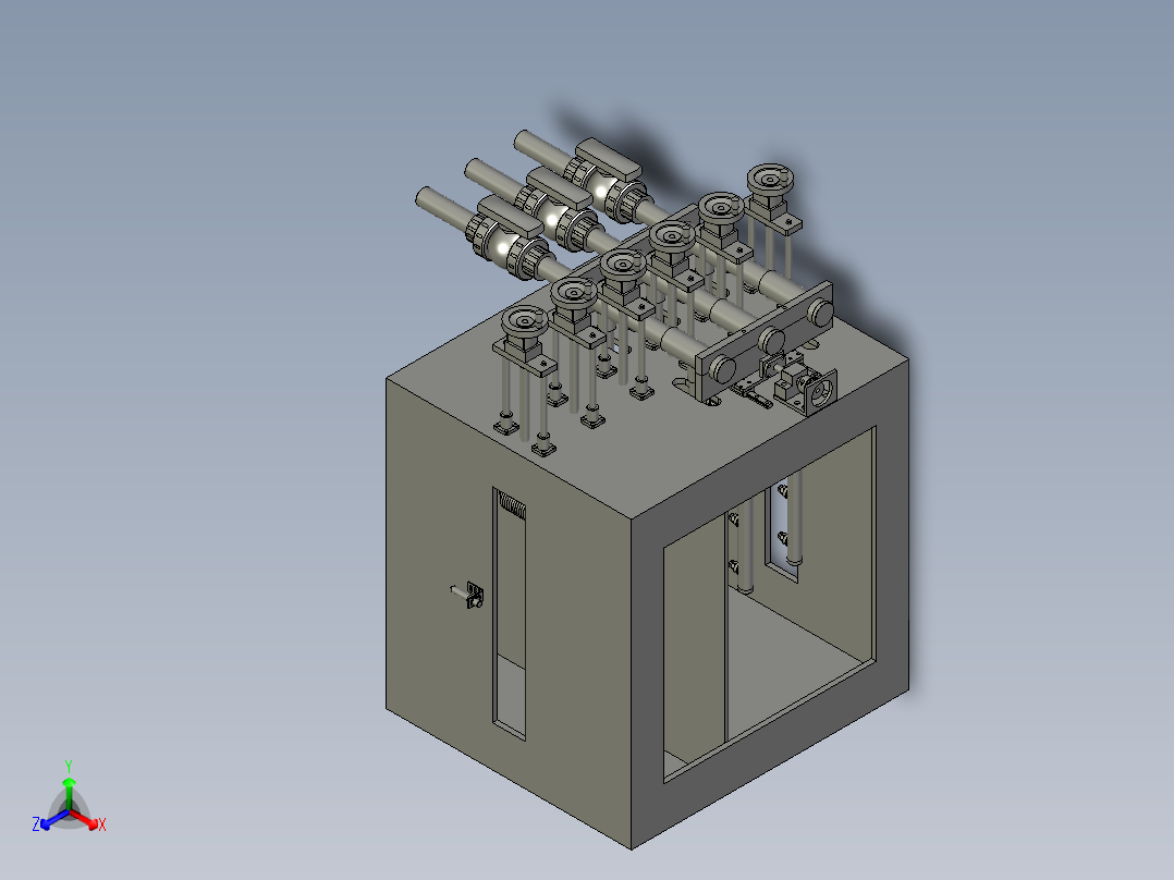 喷淋单元正等轴测图