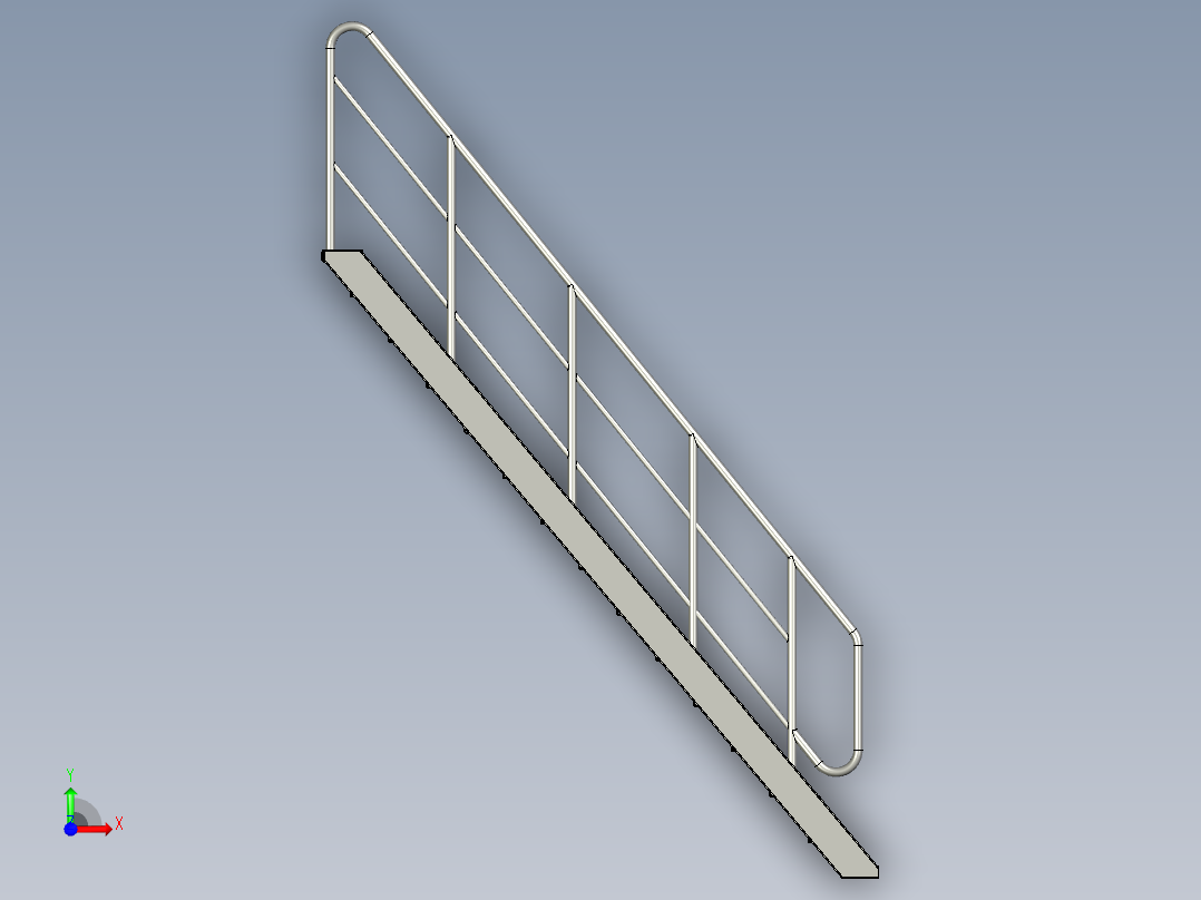 平台爬梯-001SJJ01前视图
