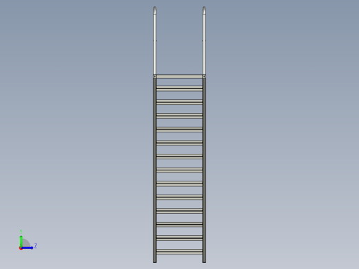 平台爬梯-001SJJ01左视缩略图