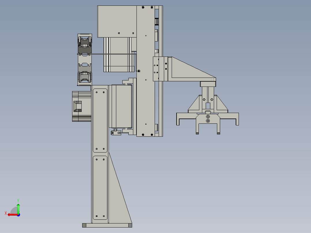 LXYC-BOSS-020600测量移栽压紧组件后视图