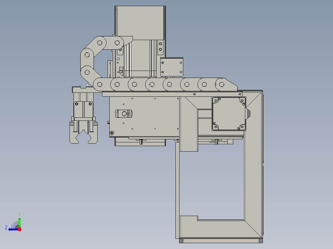 LXYC-BOSS-020600测量移栽压紧组件右视图