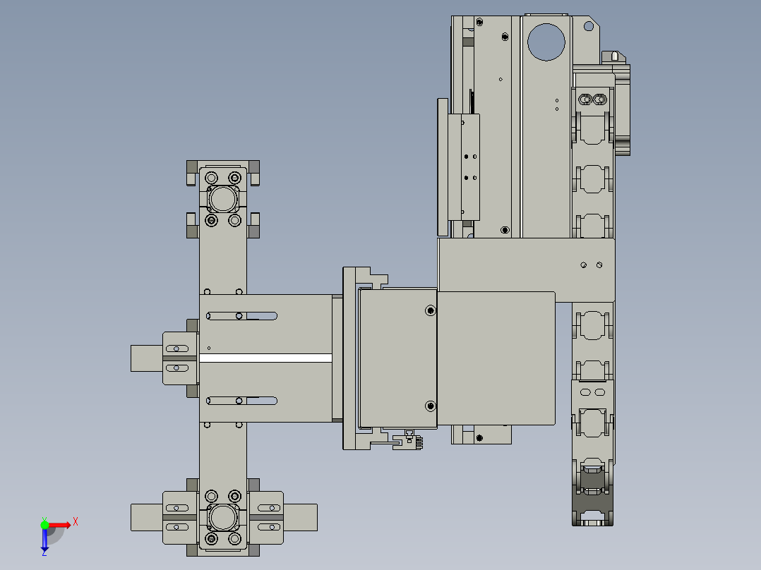 LXYC-BOSS-020600测量移栽压紧组件俯视图