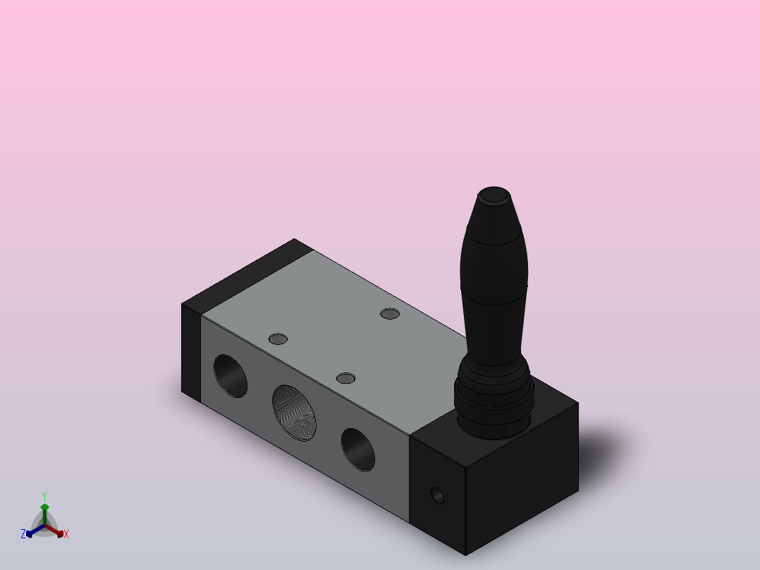 4H310-10-S手扳阀[4H310-10-S]正等轴测图