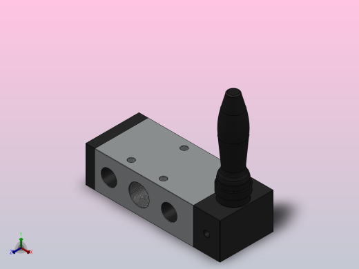 4H310-10-S手扳阀[4H310-10-S]正等轴测缩略图