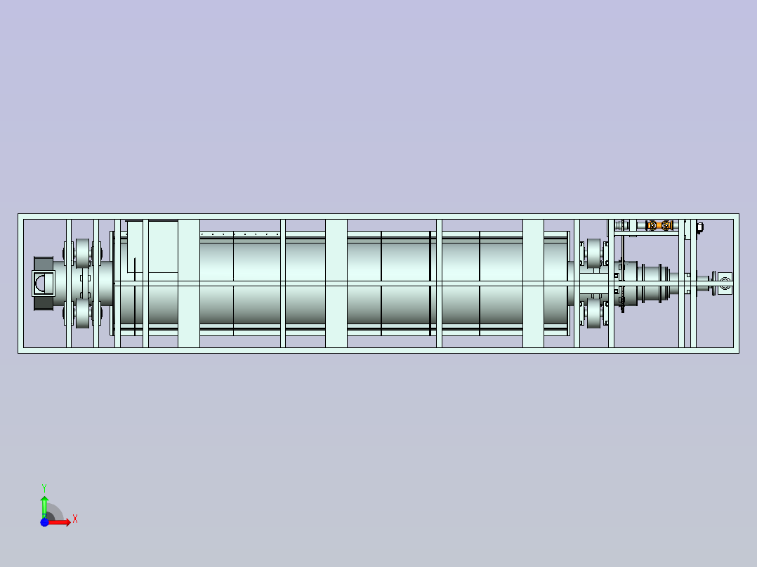 回转窑、热解炉前视图