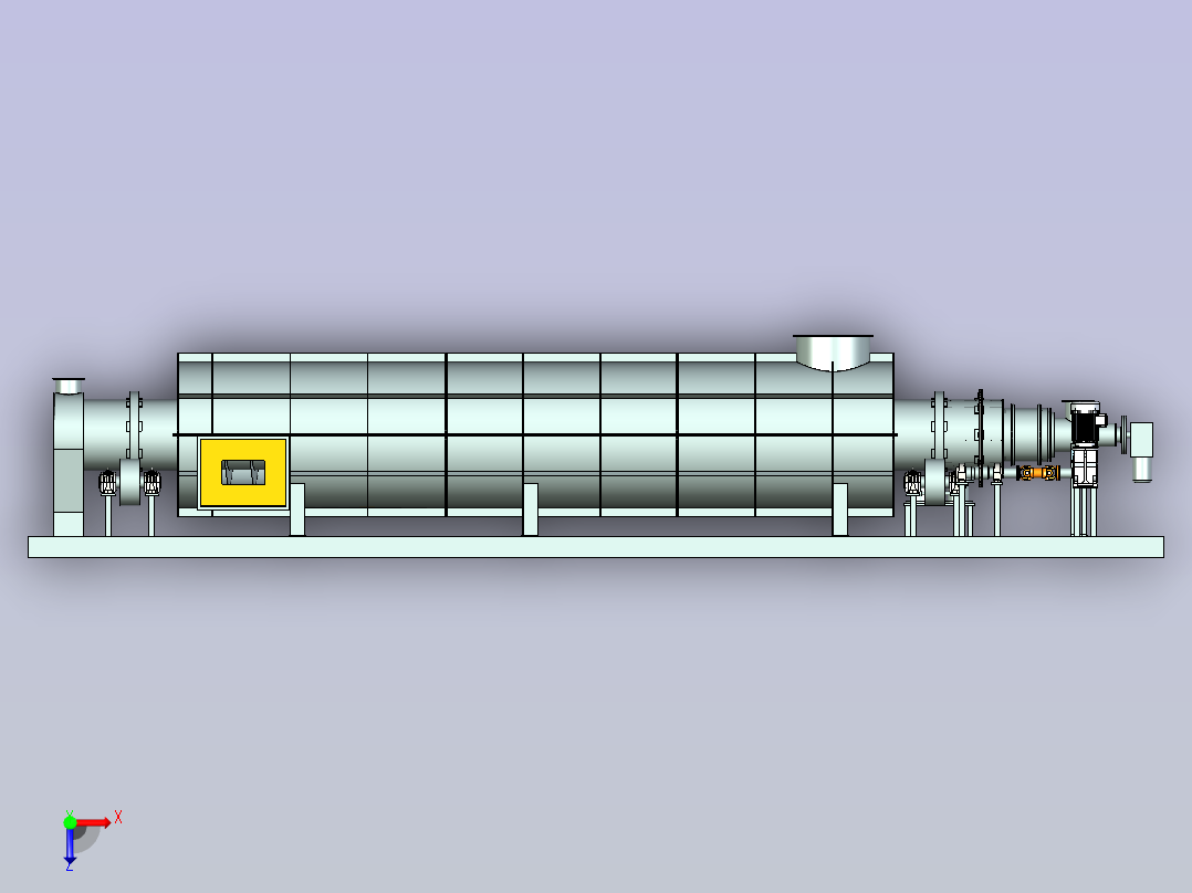 回转窑、热解炉俯视图