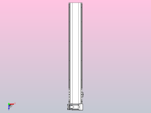 皮带直线轴半封闭可选导轨TPA-HNB-140D-120-L800-RU-C-P40-N3俯视缩略图
