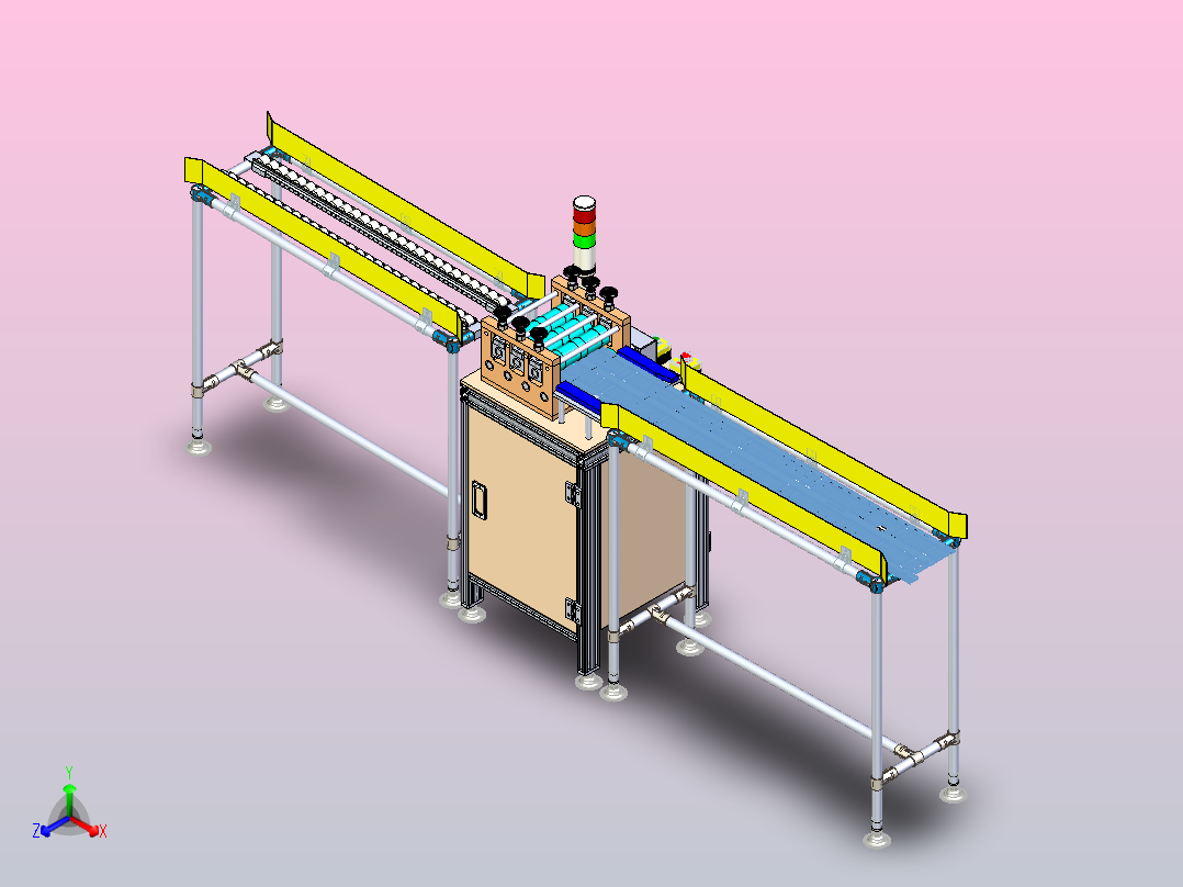 板材矫直机3D图纸 正等轴测图