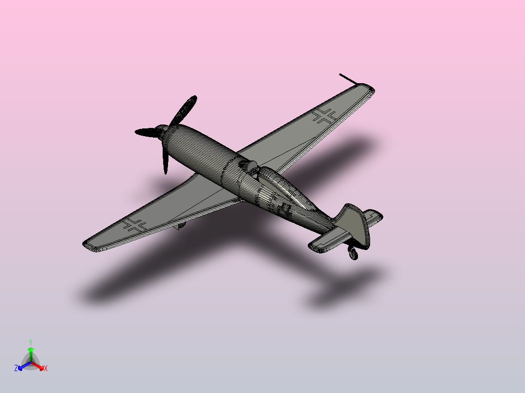 Focke-Wulf Ta 152飞机主视图