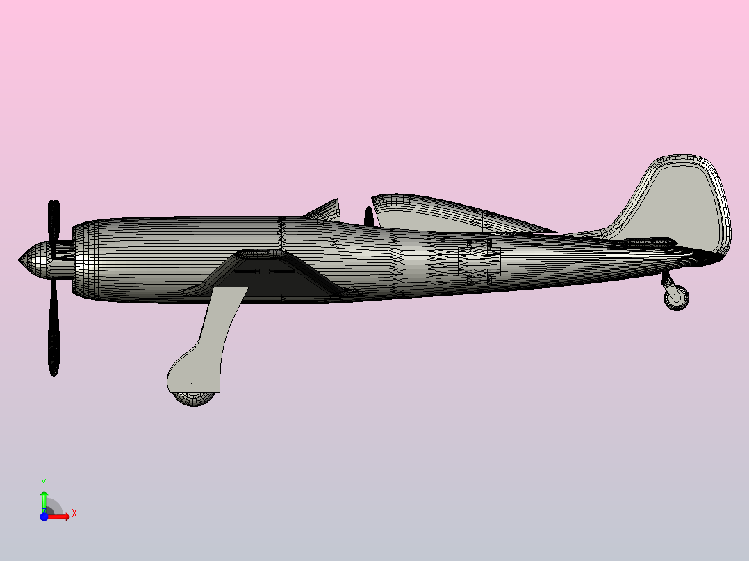 Focke-Wulf Ta 152飞机前视图