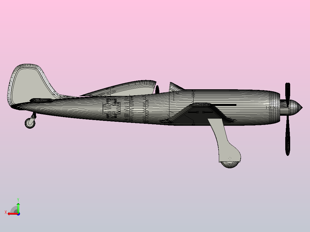 Focke-Wulf Ta 152飞机后视图