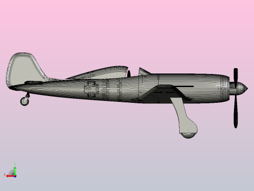 Focke-Wulf Ta 152飞机后视缩略图