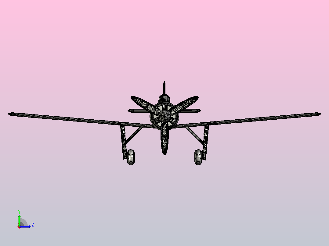 Focke-Wulf Ta 152飞机左视图