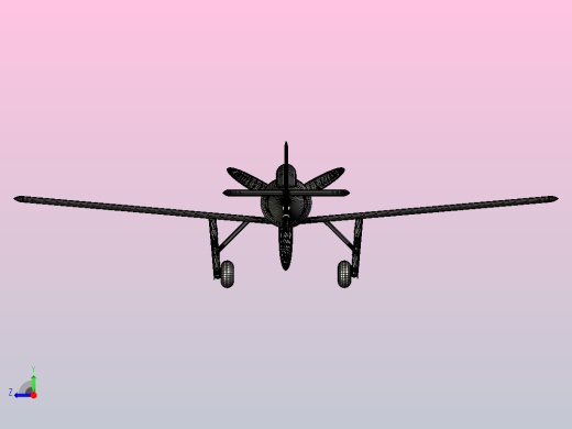 Focke-Wulf Ta 152飞机右视缩略图