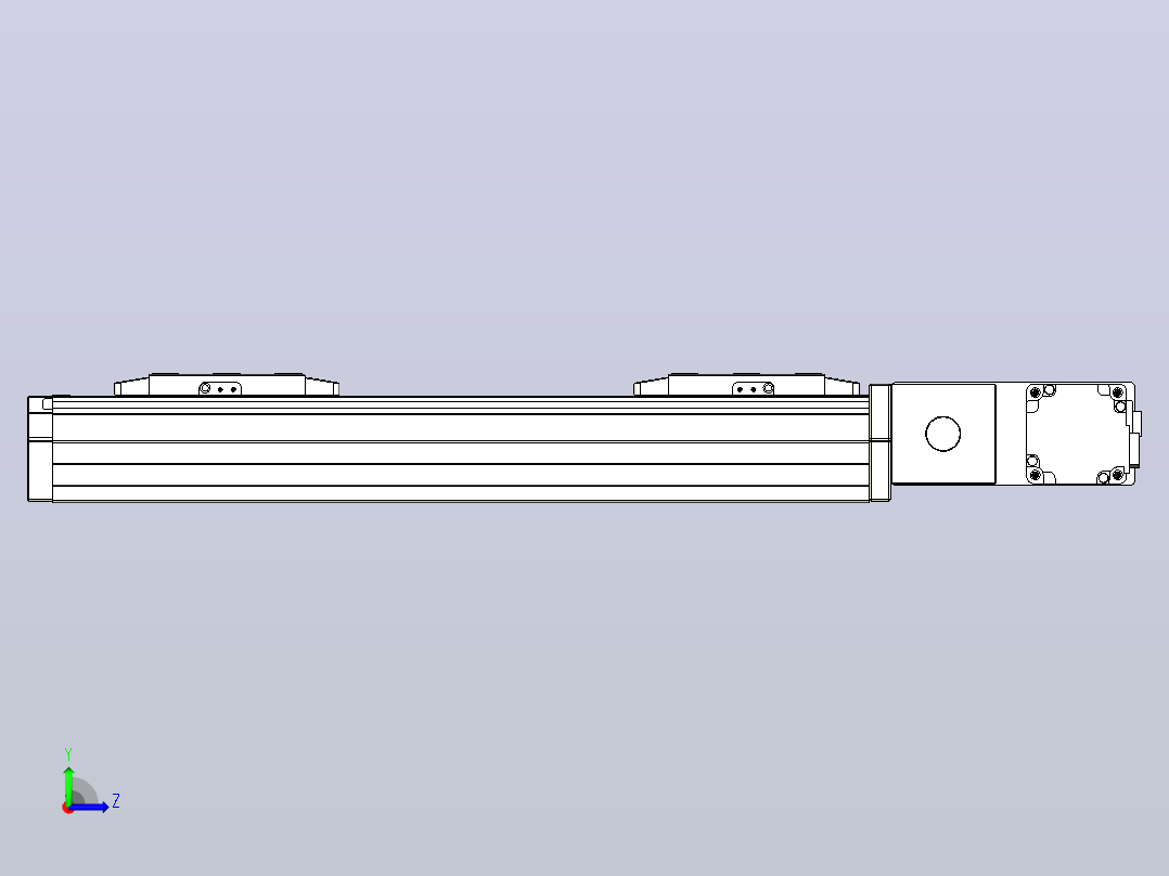 皮带直线轴双滑块型TPA-GCBS-80-P60-L75-QR-M20-N3左视图