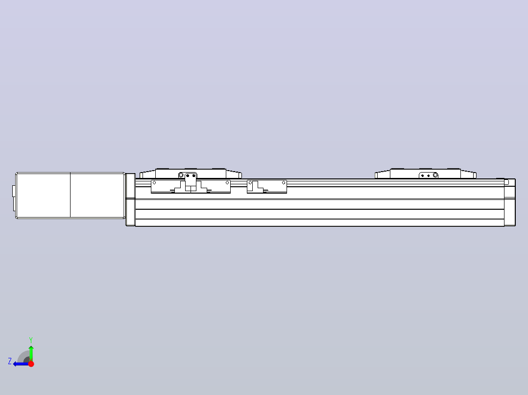 皮带直线轴双滑块型TPA-GCBS-80-P60-L75-QR-M20-N3右视图