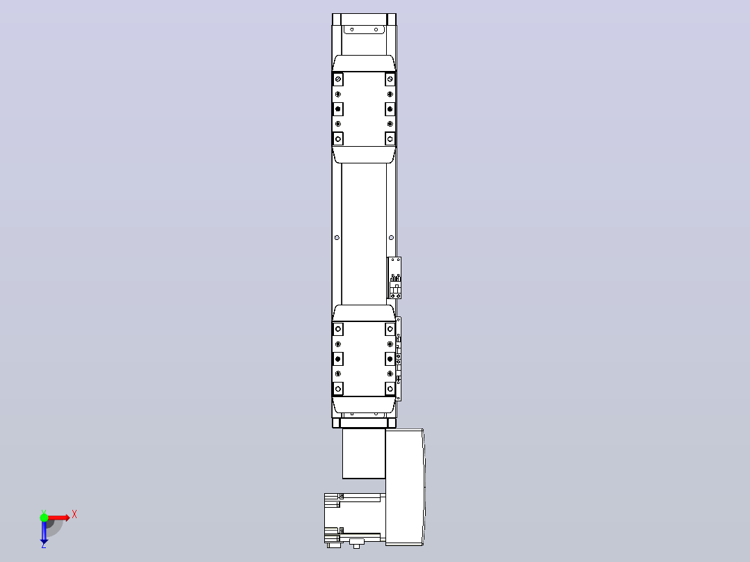 皮带直线轴双滑块型TPA-GCBS-80-P60-L75-QR-M20-N3俯视图