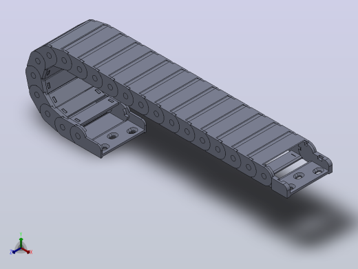 内高15内侧打开型TA半封闭式拖链[DSL15HTA-15-50-R38-20-A1]