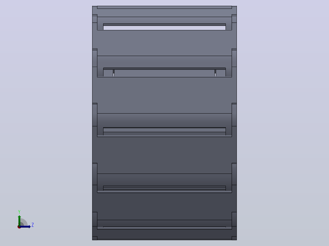 内高15内侧打开型TA半封闭式拖链[DSL15HTA-15-50-R38-20-A1]左视图