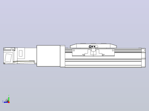滚珠丝杠直线轴内置导轨TPA-GCR-50-1210C-L50-M-M10-N3右视缩略图