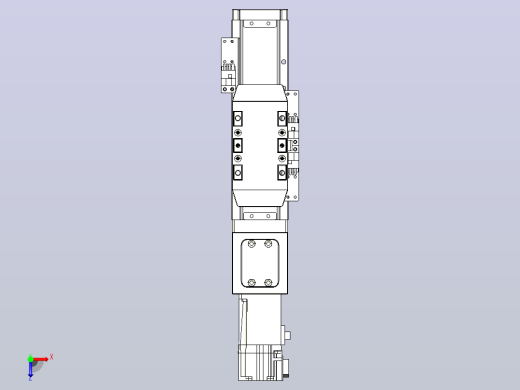 滚珠丝杠直线轴内置导轨TPA-GCR-50-1210C-L50-M-M10-N3俯视缩略图