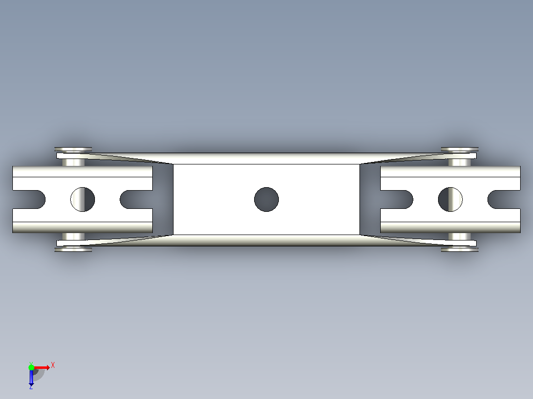 快速安装补偿型材俯视图