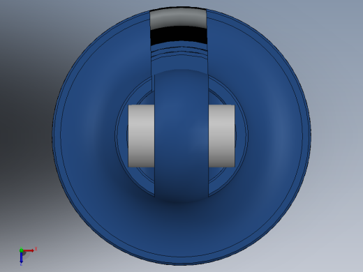 140毫米RC遥控车弹簧减震器3D图纸 Solidworks设计俯视缩略图