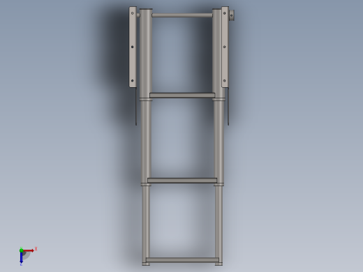 船用伸缩折叠梯俯视缩略图