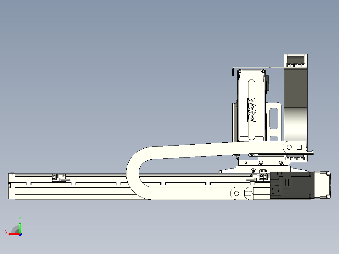 XYGT440-A3-A-450-250-M-C-001负载3-57KG 丝杆模组 XY悬臂组合 XYGT440-A3 替换台湾TOYO东佑达滑台直线模组后视图