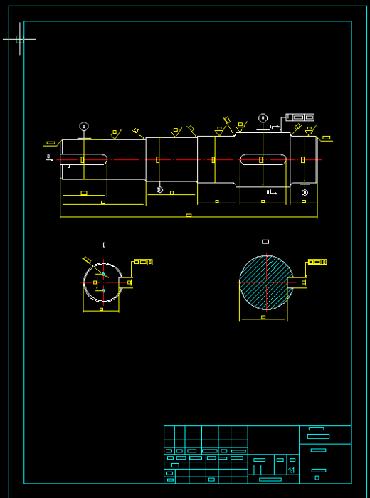 0011-涡轮蜗杆变速器-慢动卷扬机传动系统缩略图