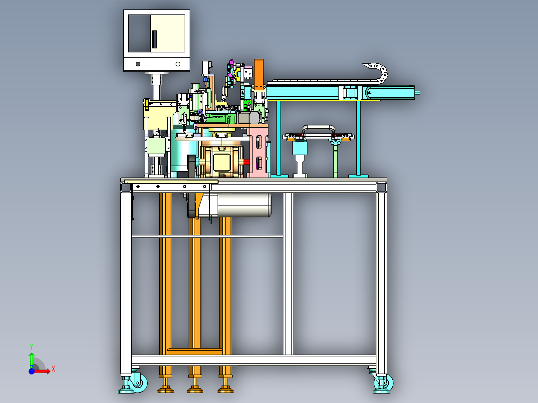 LED组装机前视图