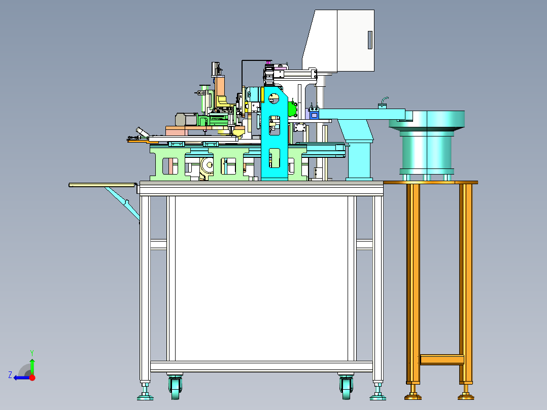 LED组装机右视图