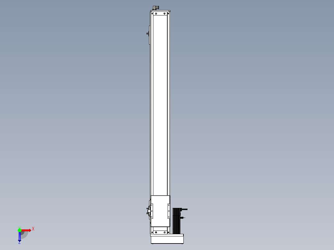 Toyo东佑达直线模组-ECH12-950-BL-100W+煞車俯视图
