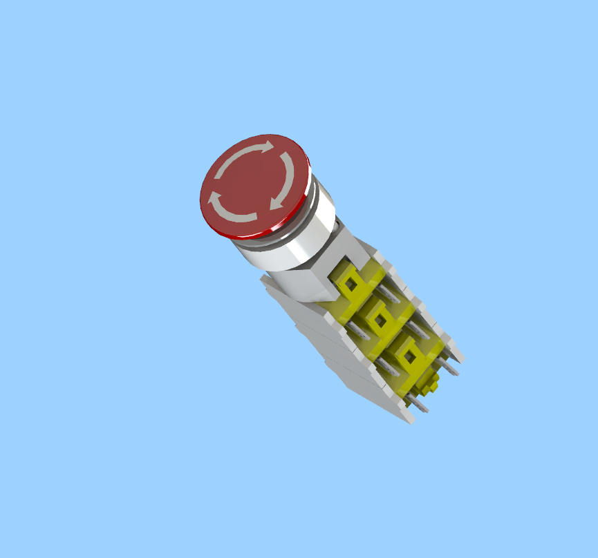 各种开关按钮模型 3D图 机