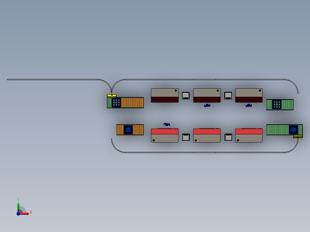 简易FMS长城汽车模型2前视图