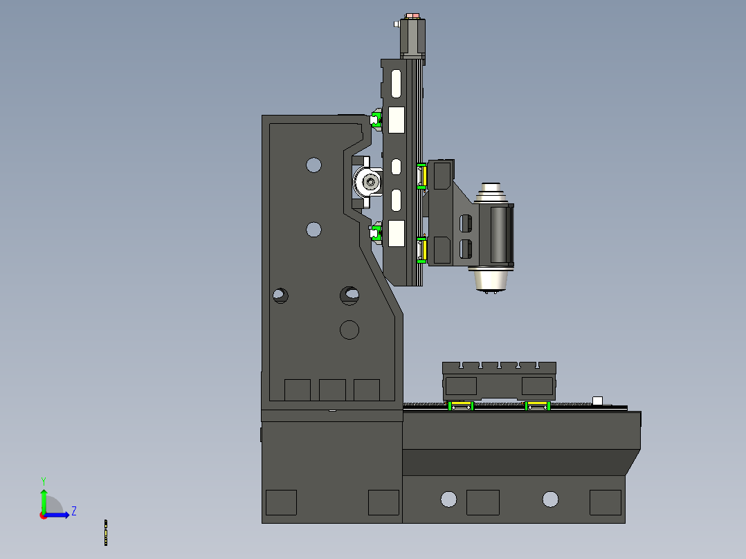 A4_小型数控铣床SW2013左视图