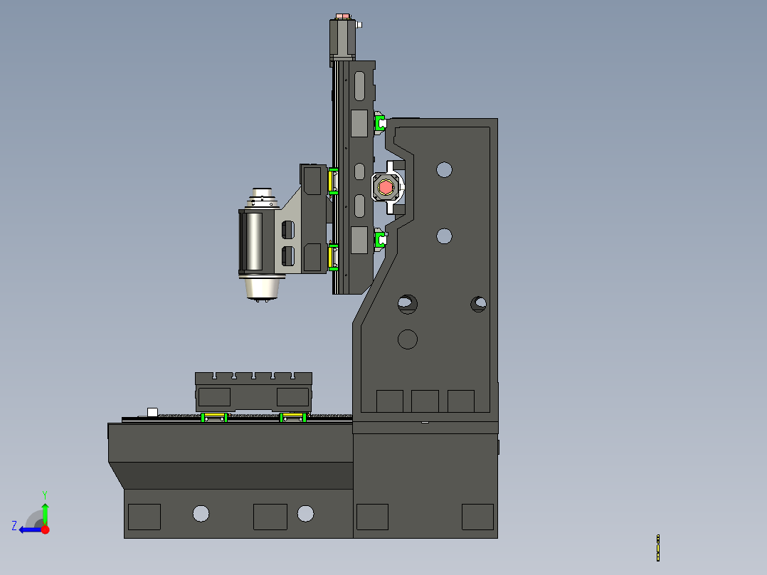 A4_小型数控铣床SW2013右视图