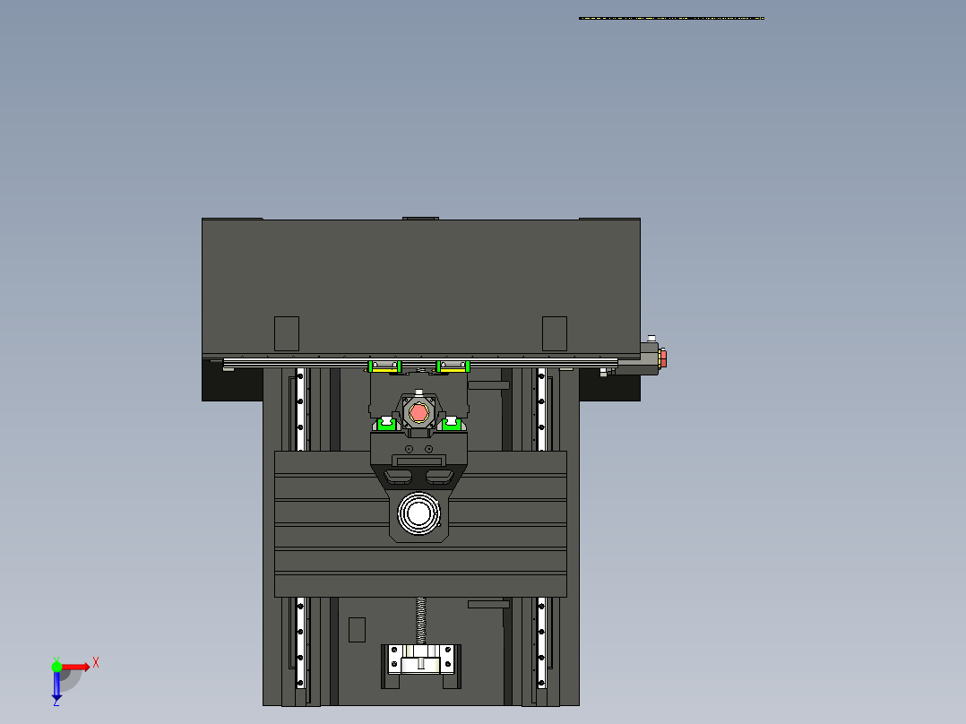 A4_小型数控铣床SW2013俯视图