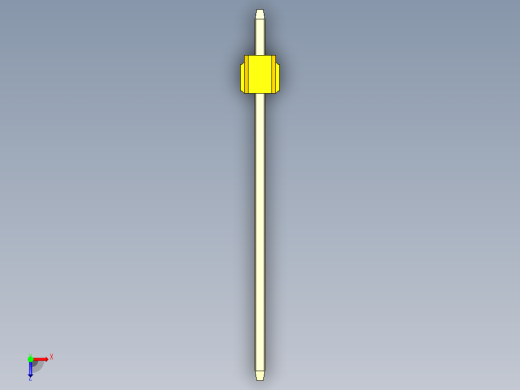 彩色公头100mil（2.54mm）系列-DS1021_yellow_2x01p_100mil_Type19_rev1.0俯视缩略图