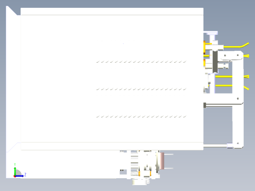 自动挑拣设备模型图左视缩略图
