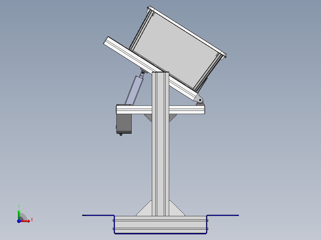 可调式置物架前视图