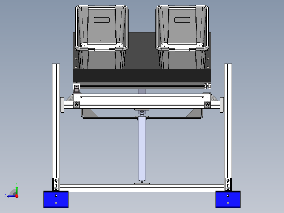 可调式置物架右视图
