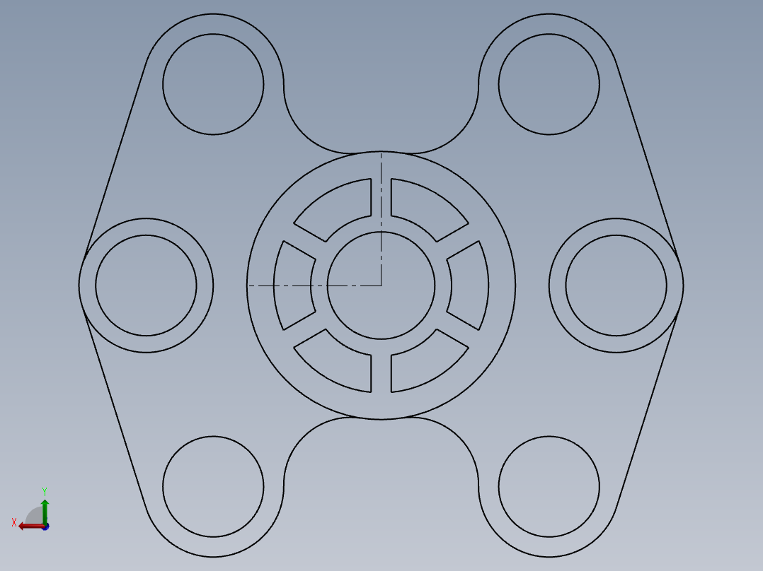 SW建模练习题-exercise 1后视图