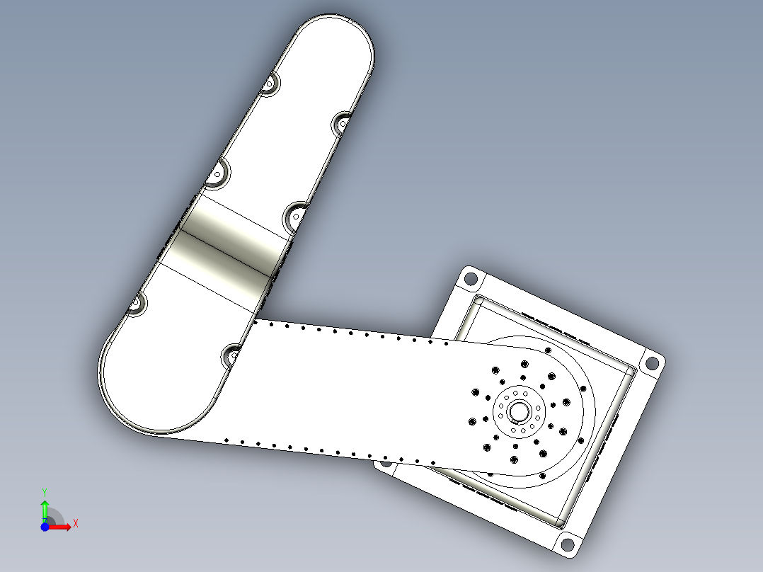 SCARA四轴机械手3d图纸非标机械设计 上下料取料四轴机械手3d模型前视图